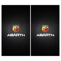 FXQIA1 2Pcs PET Car B-Pillar Sticker For Fiat Abarth 500 595 695, Anti-Scratch Central Pillar Decal Auto Exterior Accessories