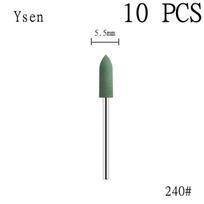 6pcs/set Rubber Silicon Nail Drill Milling Cutter for Manicure Bit Flexible Polisher Machine Electric Nail File Art Tools white