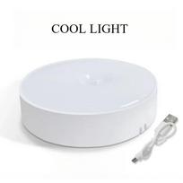 LED Judesio Jutiklio Naktinė Lemputė USB Įkraunama Naktinė Lempa Virtuvės Spintelės Drabužių Spintos Lempa Laiptinės Belaidė LED Spintelės Lemputė cool light,1pc