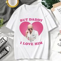 Funny I Love Him Mr Pitbull Worldwide Printed T Shirt Women's Casual Vintage Short Sleeves Gothic T-shirts Women Clothing Y2K S balta