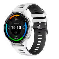 20mm 22mm Two-color Silicone Strap For Garmin Forerunner 265 165 55 965 955 255 570 970 Bracelet Wristband Garmin Venu 4/3 Belt Garmin Forerunner 55