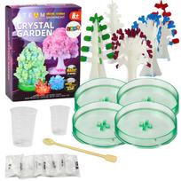 Kristalų auginimo rinkinys Lean Toys Steam Crystal Garden, įvairių spalvų