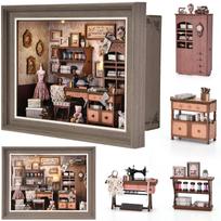 CRESYMME Dollhouse Miniature Book Nook Wooden 3D for Adults Handicraft Kit, Puzzle, DIY, Handmade, (Sora's Shop)