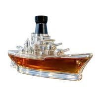 Funny French Bulldog Whiskey Decanter, 350ml Hand Blown Glass Liquor Bottle, Novelty Dog Shape Wine Dispenser for Home Bar, Gift for Men 350ml A
