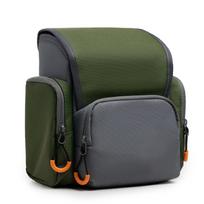 Bino Harness with Rain Cover with Rangefinder Waterproof Pouch Adjustable Large Capacity Bino Case for Hunting žalia