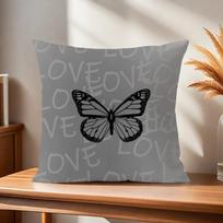 Grey Pillowcases with Home Family Love Motifs Office car sofa bed cushion cover home bedroom decoration 30x30cm