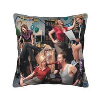 Dwight Schrute Michael Square Pillow Case The Office Cushion Cover Zippered Decorative Throw Pillow Case Cover For Home 40X40Cm Peach skin 18*18(CM)-1Pcs