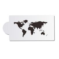 Cake Border Template Plastic Bakeware Art Fondant Molds Cake Decorating Tool Cake Stencil World Map World Map