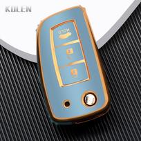 Tpu Auto Folding Key Fob Cover Case Housing Remote Fit For Nissan Qashqai X-Trail Juke J11 Murano Tiida Altima Maxima Livina Nismo Auto Accessories