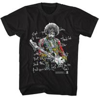 Jimi Hendrix Shine Like A Star Men T Shirt Rock Band Music Merch XXXXL
