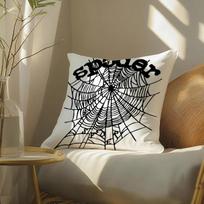 Avant-Garde Design S-Sp5Der Spider Web Pillow Case Pattern Printed Pillowcase For Living Room Sofa Cushion Cover & Bedroom Decor Peach skin 18*18(CM)-1Pcs