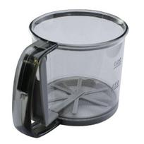 250 ml plastikinio puodelio miltų sietelis, smulkus tinklelis, lengvai naudojamas švarus rankinis daugiafunkcis kompaktiško dydžio miltų sietelis 250ml
