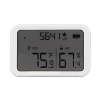 WiFi Smart Thermometer Hygrometer Indoor Wireless Temperature Humidity Sensor with Light Strength De