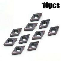 10PC DCMT21.51 DCMT070204 VP15TF Carbide Inserts for Lathe Turning Tool Holder