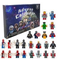 Anime Advento kalendorius 24 vnt./rinkinys Veiksmo figūrėlės PVC modelis Kalėdinis Advento kalendorius Atgalinio skaičiavimo žaislas Dovana geltona