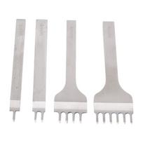 Professional Leather Punching Chisel With Ergonomic NonSlip Handle For Long Crafting 3mm,4mm,5mm Spacing Prong Option