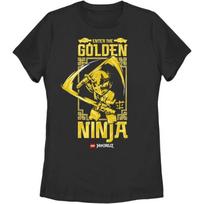 Fifth Sun Lego Ninjago Ninja Entrance Women's Short Sleeve Tee Shirt, Black, Small S įvairiaspalvis