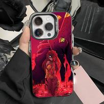 Soryu Asuka Langley Phone Case For iPhone 16,15,14,13,12,11,Pro,Max,Plus,Mini,XS Anti Fall Black Matte Hard Bumper iPhone13