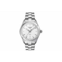 Tissot Pr100 serijos kvarcinis laikrodis 100 m atsparumas vandeniui Baltas ciferblatas Nerūdijančio plieno korpusas Nerūdijančio plieno apyrankė T101.210.11.036.00 White Dial