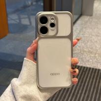 For OPPO Reno 15 pro Case New Matte Plated Transparent PC Cover For OPPO Reno 15 Pro Max mini 5G Shockproof Bumper Funda OPPO Reno15 Pro sidabras