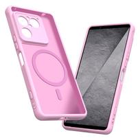 Sony Xperia 1 VIII dėklas Stilingas Pusiau permatomas Matinis Magnetinis Atsparus pirštų atspaudams Buferio dangtelis Sony Xperia 1 VIII dėklui Sony Xperia 1 VIII rožinė