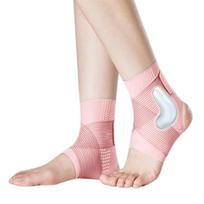 Band Ankle Support,Elastic Foot Brace With Adjustable Wraps,High-Intensity Gym Workout,Outdoor Trails Running And Hiking S rožinė