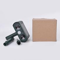 Solar Ultrasonic Animal Repeller: Bird, Rodent, Cat, and Dog Deterrent with Infrared Technology gray
