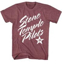 Stone Temple Pilots Band Logo Star Men T Shirt Rock Band Music Merch S
