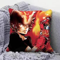 Anime K-Katekyo Hitman Reborn! Pillow Covers, Home Sofa Cushion Covers And Aecorative Custom Peach skin 18*18(CM)-1Pcs