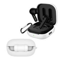 Silikoninis apsauginis dangtelis, skirtas QCY T13 ANC Airdots TWS Bluetooth ausinių dėklui, dulkėms atsparus apsauginis dėklas balta