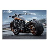 Šaunus motociklo paveikslas ant drobės, tapyba Riterio svajonių sunkiasvorio lokomotyvo plakatai ir spaudiniai Berniuko kambario dekoravimas Speciali dovana 20x30cm