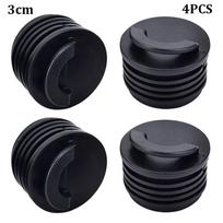 4pcs Black Rubber Kayak 3/4cm Bung Rubber Drain Holes Plugs Scupper Stopper Scupper Holes Plugs 3cm black