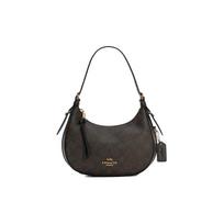 Coach Kleo 21 monogramos rašto rankinė su viršutiniu užtrauktuku, padengta drobė ir oda, moteriška peties rankinė, tamsiai ruda C7257-IMAA8 Basic Set (Bag+Dust Bag)