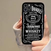 Brand J-Jack D-Daniel Luxury Phone Case For Iphone 11 12 13 14 15 Pro Max 17 16 Plus Hard PC+TPU Back Cover iPhone 15 plus