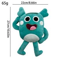 New In Stock Grumble Bumble Nums Plush Doll Cute Anime Peripherals Toy Birthday Christmas Gift 27cm žalia