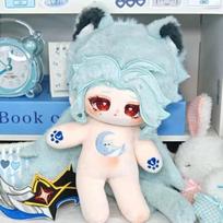 Anime 20cm Genshin Impact II Dottore The Doctor Plush Doll Stuffed Toy Cosplay Dress Up Toy Mascot Gift Birthday Xmas 20cm no skeleton