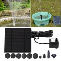 1.2W Solar Water Fountain Pump 200L/h with 6 Nozzles Solar Fountain Pond Pump Kit Solar Pond Pump for BirdBath Garden Small Pond China Mainland