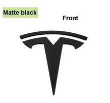 TDMC1 Tesla Model 3/Mode Y/Z Zinc Alloy Car Front Hood Logo Sticker, Body Decoration Sticker, Rear Luggage Badge with Radian Accessori juoda