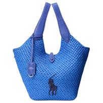 Polo Ralph Lauren Polo Play Big Pony Iconic Horse Logo Embroidery Cellulosic Material And Cowhide Leather Tote Bag Women Tote Bag WAPOBAG0G620495 Basic Set (Bag+Dust Bag)
