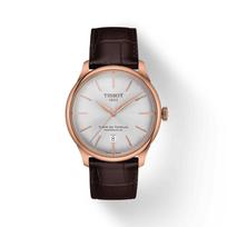 Tissot Leather Strap silver Dial Men's Fashion Watch T139.807.36.031.00 sidabras