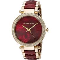 Michael Kors MK6427 Parker moteriškas laikrodis su perlamutriniu ciferblatu 39 brown