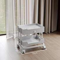 High-End Eco-Friendly Salon Tool Cart Simple Beauty Trolley Ear Picking Tools Storage Rack for Professional Salons