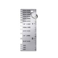 Portable Wire Gauge Wire Thickness Measuring Ruler Tool Double Sided Scaled Wire Gauge sidabras