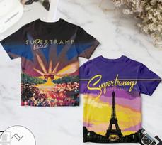Supertramp Grupės Paris Gyvas Albumas 3D Marškinėliai S iki 5XL 2F1672 S