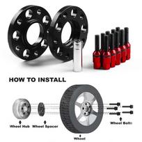 2PC 20mm 5x120mm Hubcentric Wheel Spacers 72.56mm Thread Pitch M12x1.5 with Lug Bolts For BMW E36 E82 E88 raudona