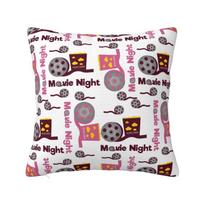 Custom Movie Theater Cinema Camera Popcorn Pillow Case 45x45cm for Living Room Retro Film Nordic Cushion Cover Velvet Pillowcase 30x30cm 12x12in