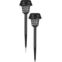 2/4PCS Solar Bug Zapper Waterproof Outdoor Mosquito Killer Lamp and Lighting Repellent Lamp for Indoor Outdoor Use Garden Patio
