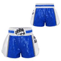 Muay Thai Kids Boxer Shorts Children Boys Girls Boxing Trunks Fighting Training Fight Grappling Sequins Boxing Short Pants 6