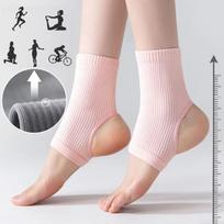 Achilles Tendon Brace Breathable Ankle Sleeves Open Toe Elastic Sports Socks Yoga Latin Socks For Men Women rožinė