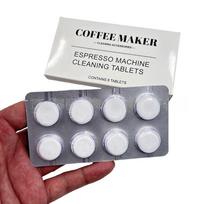 White Coffee Cleaning Tablets 8 Pcs For Premium Cafe ES601 ES701 Espresso Machine Descaler Oil Remover Maintenance Tools gray